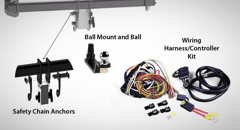 Conversion package and tow assembly kit for Tesla Model 3